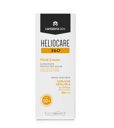 Heliocare 360 Fluid Cream Spf 50+ Sunblock | واقي شمس هيليوكير للبشرة الجافة والعادية